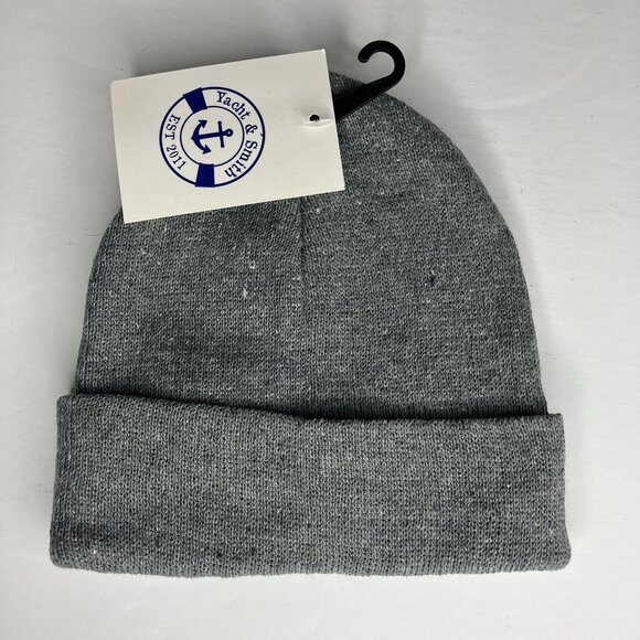 Kids Toddler Yacht & Smith Fishermans Grey Knit Beanie Hat new - Picture 1 of 4